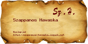 Szappanos Havaska névjegykártya